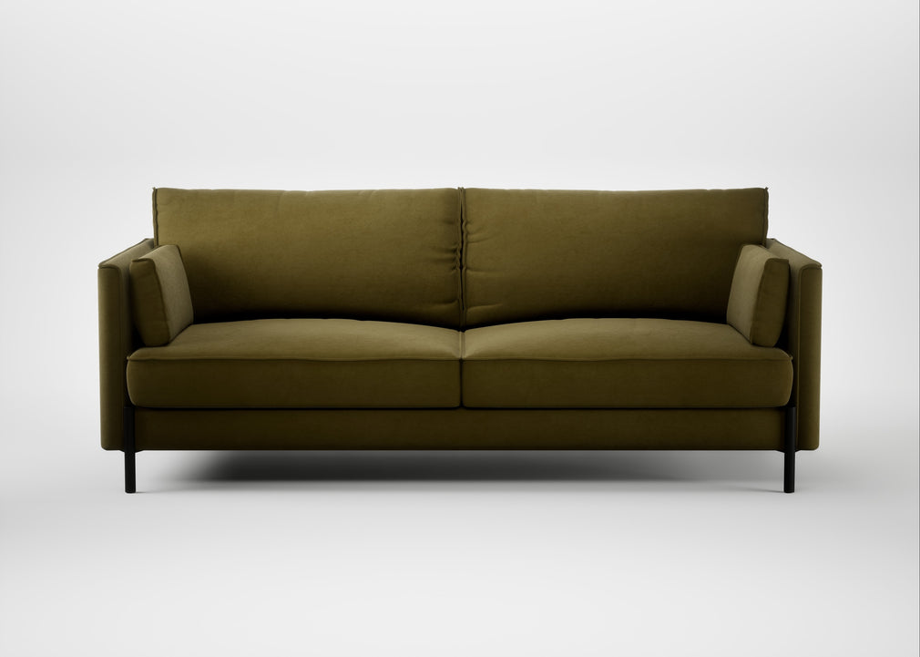 Tortona 3 Seater Sofa Wool Velvet Olive