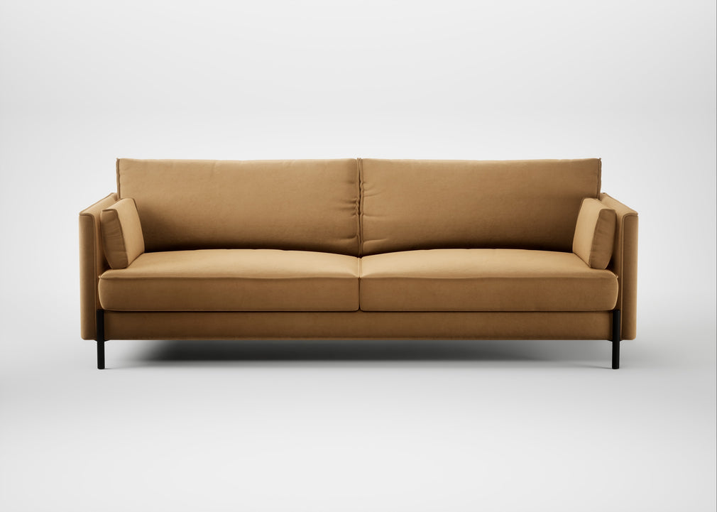 Tortona 4 Seater Sofa Wool Velvet Camel