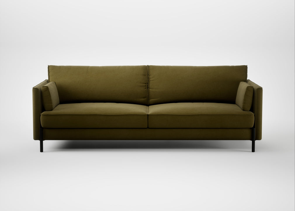 Tortona 4 Seater Sofa Wool Velvet Olive