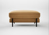 Tortona Footstool Wool Velvet Camel