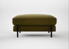 Tortona Footstool Wool Velvet Olive
