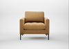 Eton Armchair Wool Velvet Camel / Black