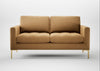 Eton 2 Seater Sofa Wool Velvet Camel / Brass