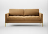 Eton 3 Seater Sofa Wool Velvet Camel / Brass