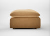 Astrid Ottoman Wool Velvet Camel / Natural Beech