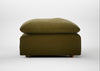Astrid Ottoman Wool Velvet Olive / Natural Beech