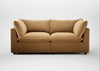 Astrid 3 Seater Sofa Wool Velvet Camel / Walnut Stained Beech