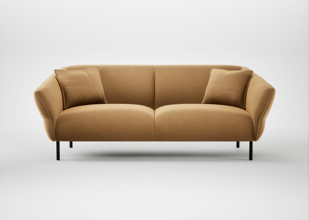 Alto 3 Seater Sofa Wool Velvet Camel