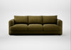 Rafi 4 Seater Sofa Wool Velvet Olive