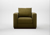 Trento Armchair Wool Velvet Olive