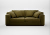 Trento 3 Seater Sofa Wool Velvet Olive