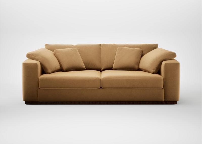 Trento 4 Seater Sofa Wool Velvet Camel