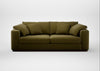 Trento 4 Seater Sofa Wool Velvet Olive