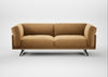 Novara 3 Seater Sofa Wool Velvet Camel / Black