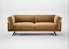 Novara 4 Seater Sofa Wool Velvet Camel / Black