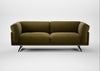 Novara Ottoman Wool Velvet Olive / Black