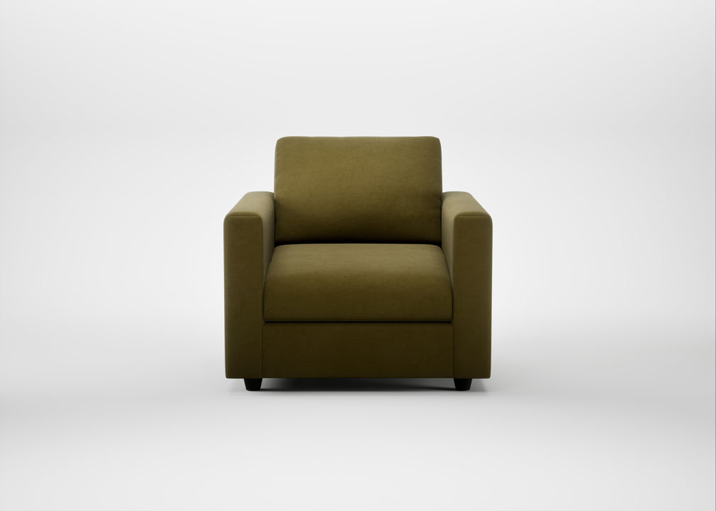 Nimbus II Armchair Wool Velvet Olive