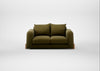 Nuvola 2 Seater Sofa Wool Velvet Olive / Natural