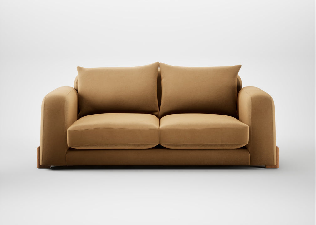 Nuvola 3 Seater Sofa Wool Velvet Camel / Natural