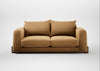 Nuvola 3 Seater Sofa Wool Velvet Camel / Walnut Stained