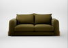 Nuvola 3 Seater Sofa Wool Velvet Olive / Natural