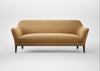 Wallis 4 Seater Sofa Wool Velvet Camel / Walnut Stained