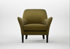 Wallis Armchair Wool Velvet Olive / Black