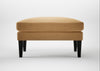 Wallis Ottoman Wool Velvet Camel / Black