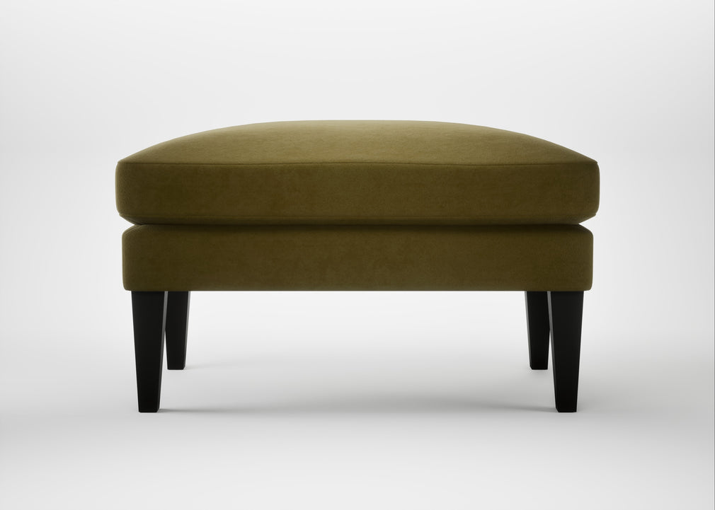 Wallis Ottoman Wool Velvet Olive / Black