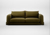Nuvola 4 Seater Sofa Wool Velvet Olive / Black