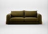 Nuvola 4 Seater Sofa Wool Velvet Olive / Natural