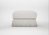 Tailor Loose Cover Rectangular Footstool Capelo Linen-Cotton Sea Salt