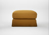 Tailor Loose Cover Rectangular Footstool Smart Cotton Linen Sahara