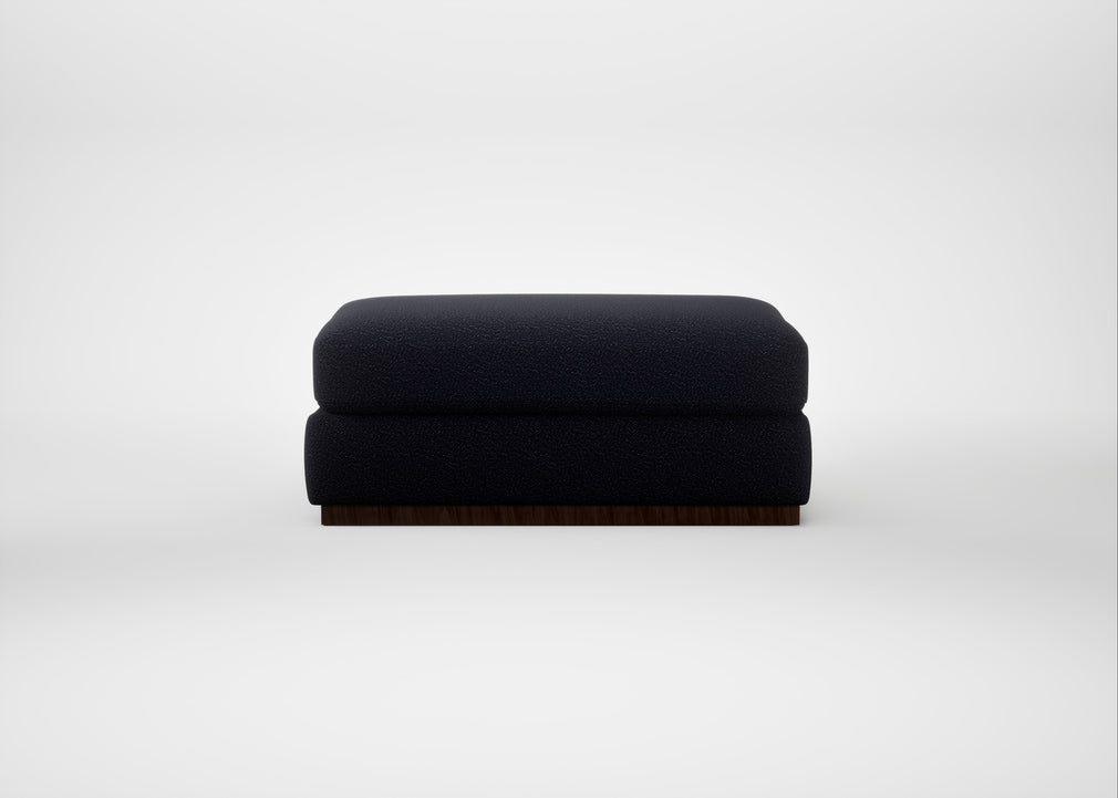 Trento Ottoman Boucle Indigo