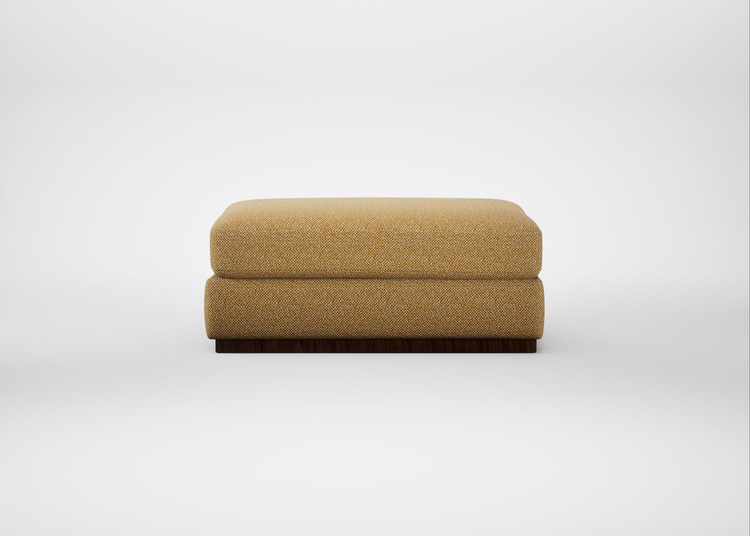Trento Ottoman Boucle Tweed Citrine