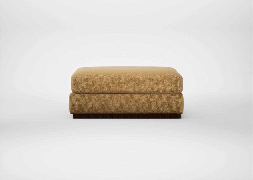 Trento Ottoman Boucle Tweed Citrine