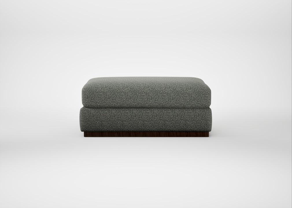 Trento Ottoman Boucle Tweed Lapis