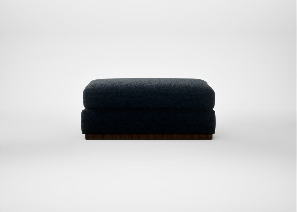 Trento Ottoman Boucle Velvet Space