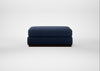 Trento Ottoman Capelo Linen-Cotton Inkspot