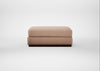Trento Ottoman Capelo Linen-Cotton Rosedale