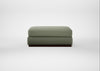Trento Ottoman Capelo Linen-Cotton Sage