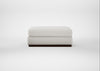 Trento Ottoman Capelo Linen-Cotton Sea Salt