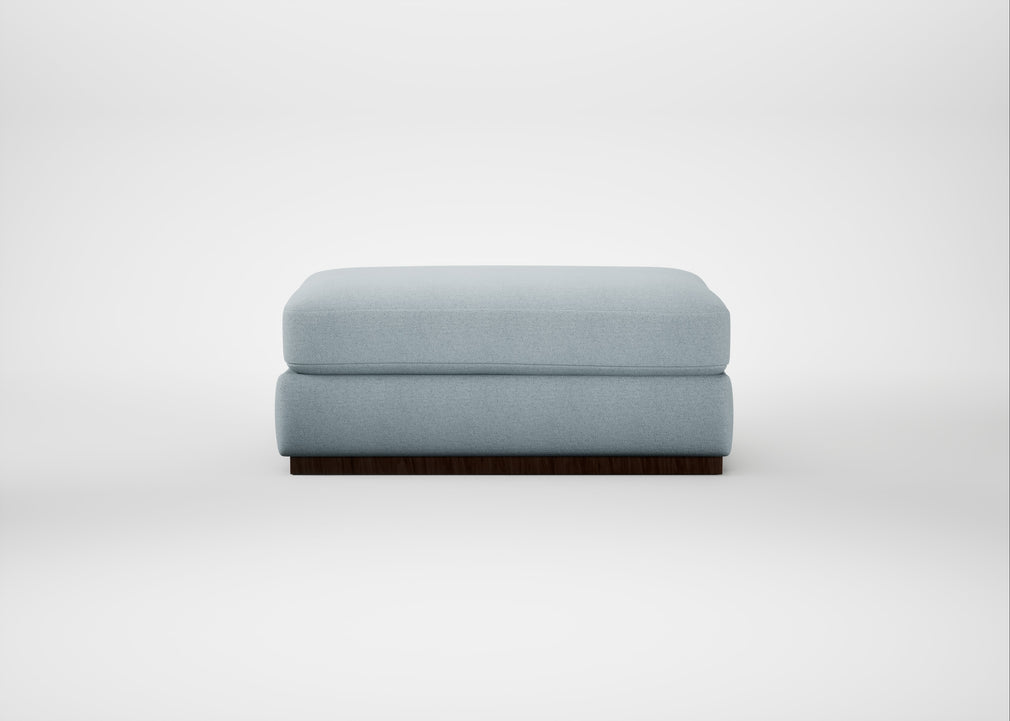 Trento Ottoman Capelo Linen-Cotton Sea Shanty