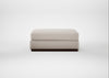 Trento Ottoman Capelo Linen-Cotton Sesame