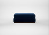 Trento Ottoman Cotton Velvet Midnight