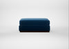 Trento Ottoman Cotton Velvet Petrol