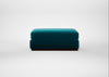 Trento Ottoman Cotton Velvet Teal