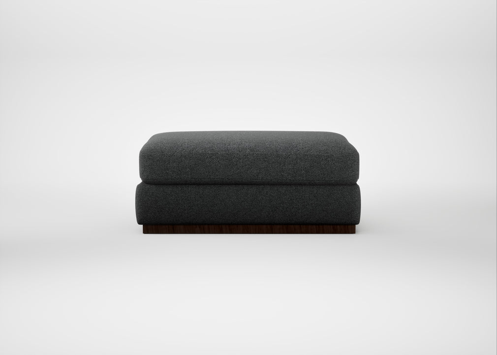 Trento Ottoman Melton Wool Granite
