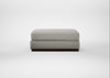 Trento Ottoman Melton Wool Limestone