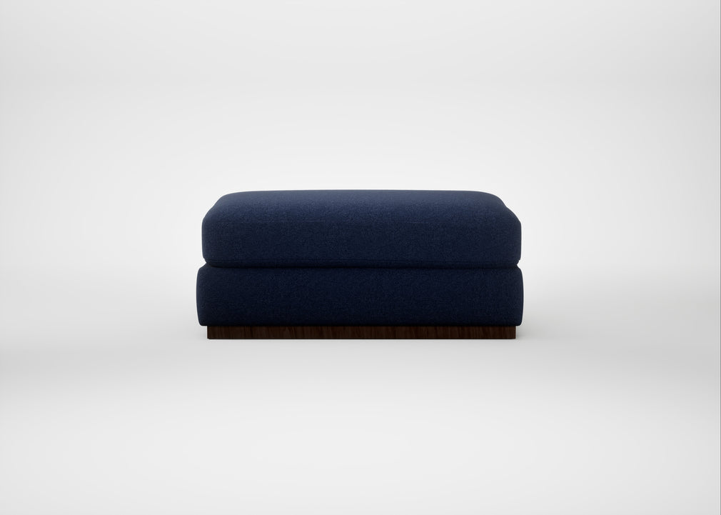 Trento Ottoman Melton Wool New Navy
